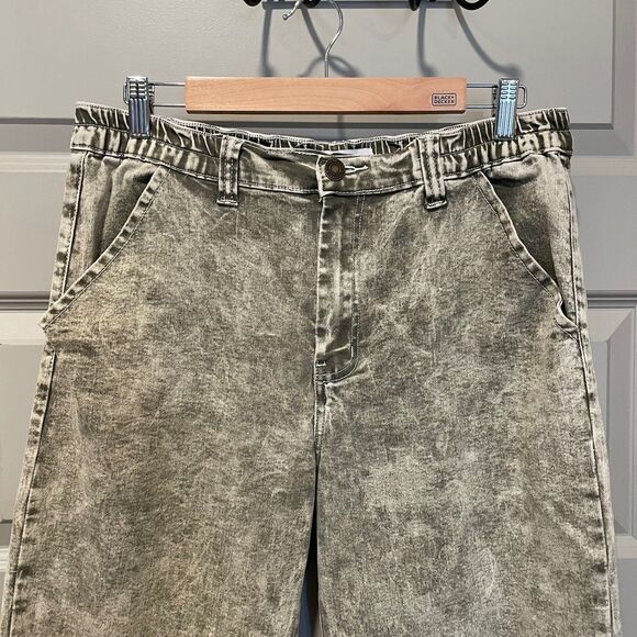 Flying Angel green acid wash jeans, size 13 - Picture 3 of 8